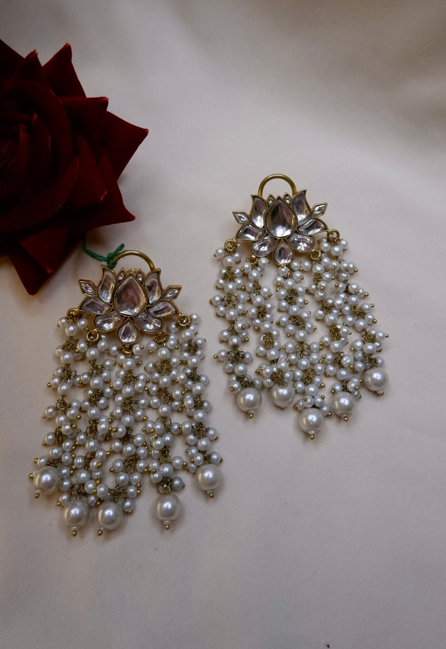 LOTUS PEARL EARRINGS