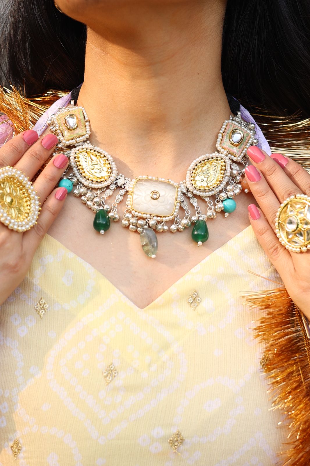 Tribal Dual Tone Neckpiece 2